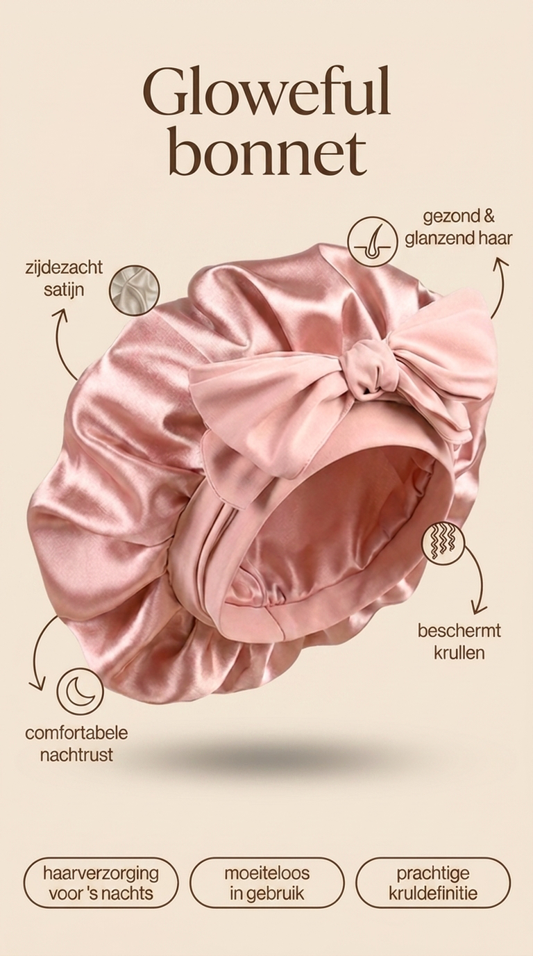 De Gloweful SilkWave™ Premium | Hair Bonnet